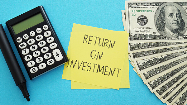 Note that says Return on Investment
